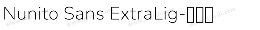 Nunito Sans ExtraLig字体转换 Nunito Sans ExtraLig字体转换